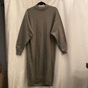 H&M Gray Midi Sweater Dress - Size Small